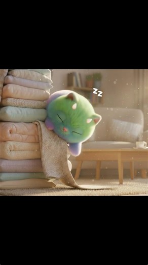 Cozy Nappy Time | 3D Animation ASMR | Meet Floof #shorts