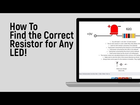 How to Find the Correct Resistor for Any LED [easy]