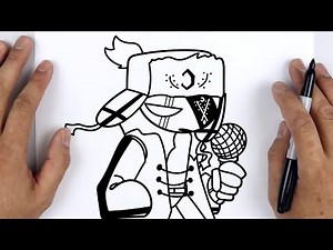 HOW TO DRAW RUV (Ruvyzvat) | Friday Night Funkin (FNF) - Easy Step By Step Tutorial For Beginners