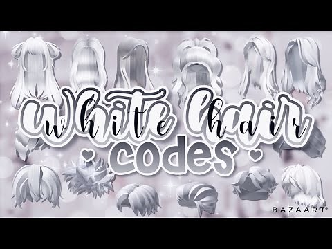 Long & Short White Hair Codes + Links | Roblox Bloxburg