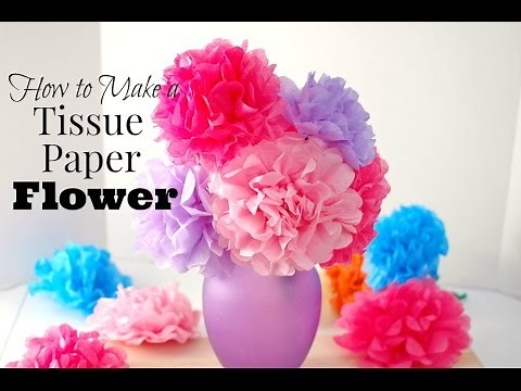 Tissue Paper Flower Tutorial