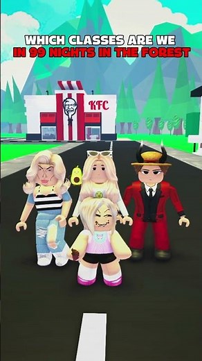 Which classes we use in 99 Nights in the Forest…😏😂