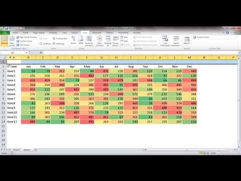 Create a Heat Map Table