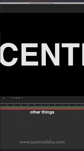 How to CENTER Align in After Effects