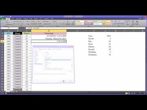 Creating a Timestamp in Excel
