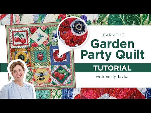 Learn How To Make a Collage Quilt with Emily Taylor | Free Quilting Tutorial - Garden Party Quilt