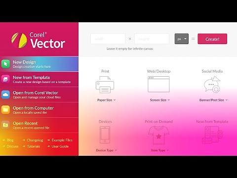 What is Corel Vector? A "New" Web-based Freemium Vector Editing Software