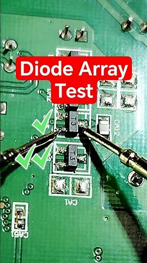 How to Test a Diode Array (Double Diode) with a Multimeter | SMD Diode Testing #shorts