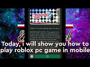 How to play roblox pc game in mobile/android