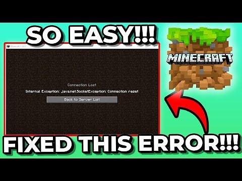 How To Fix Minecraft Connection Lost Error: Connection Reset (Step by Step)
