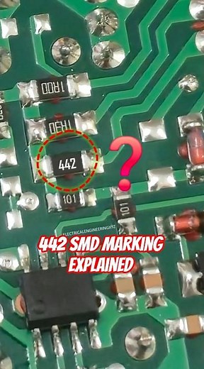 Understanding 442 SMD Resistor Marking: 442 Explained #electricalengineering