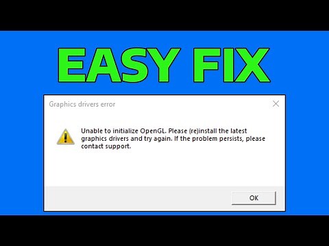 How To Fix OpenGL Error for Old PC or No Graphics Card
