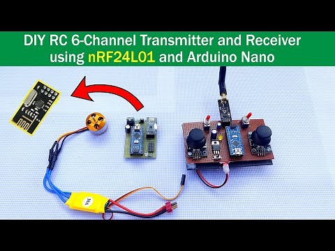 How to Make RC Transmitter and Receiver using nRF24L01 and Arduino | DIY RC Remote