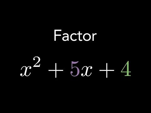 How to Factor