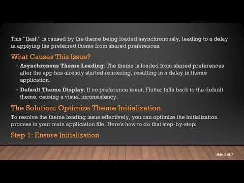 How to Change Your App’s Theme and Build It Without a Delay: A Flutter Guide