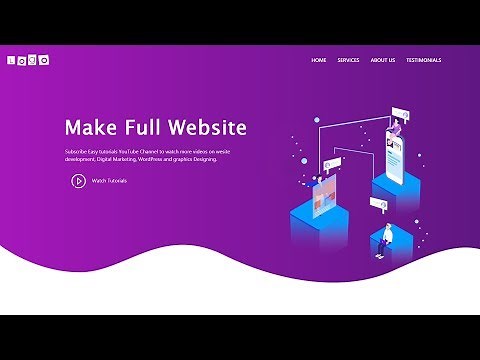 How To Make A Website Using HTML CSS Bootstrap | Complete Website Design Tutorial