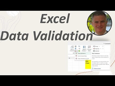 How to Apply data validation to cells in Microsoft Excel ?