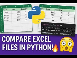 Compare Two Excel Files in Python – Find Differences Easily! 📊🐍