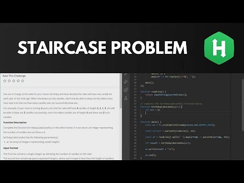HackerRank Staircase Problem - Solution Walkthrough (JavaScript)