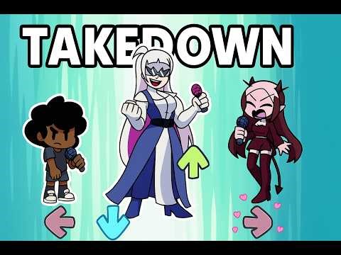 FNF Takedown but Carol vs Ruv Sarvente | KPop Demon Hunters Meme