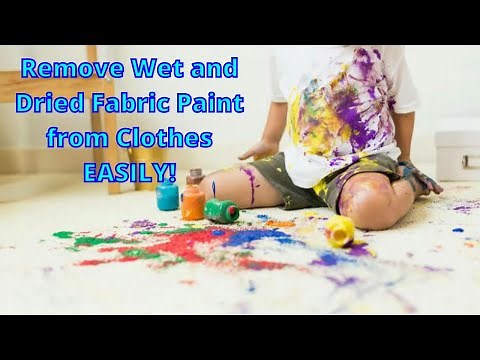 How to Remove Fabric Paint From Clothes EASILY!