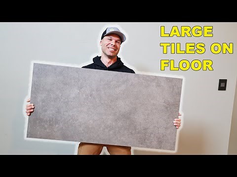 24X48 Tile Floor Installation (TUTORIAL)