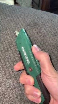 How to change blades in a Masterforce retractable utility knife