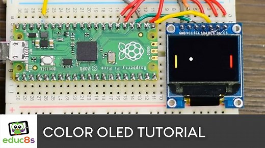 Raspberry Pi Pico Color OLED (SSD1331) display tutorial using CircuitPython #piday #raspberrypi @Raspberry_Pi