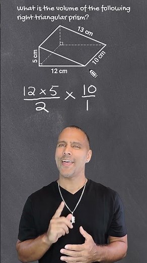 Volume Of A Right Triangular Prism #maths #mathematics #volume