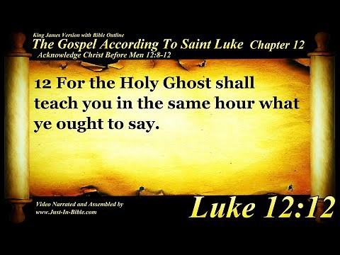 Gospel of Luke Chapter 12 - Bible Book #42 - The Holy Bible KJV HD Audio-Text Read Along