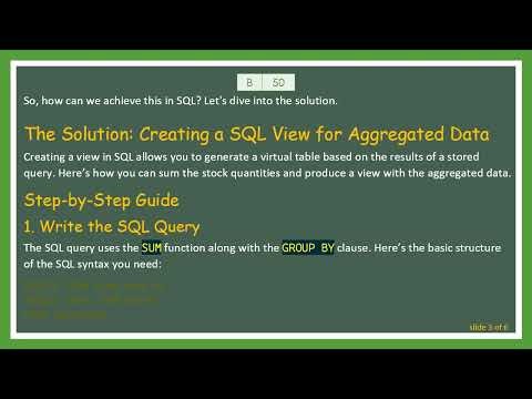How to Sum Values from Two Rows in a SQL View