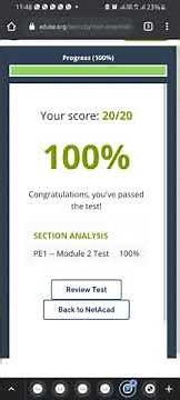 CISCO PYTHON [100% Right] PE1 Module 2 Test solutions