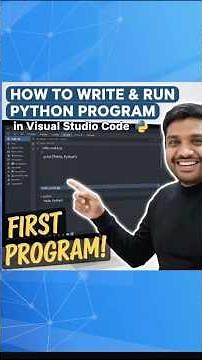 🔥 How to Write & Run Python Program in VS Code | Your First Python Program (Step-by-Step) 🐍