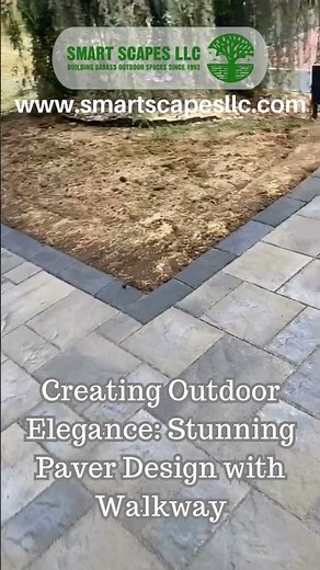 Creating Outdoor Elegance: Stunning Paver Design with Walkway