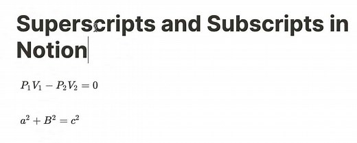 How to Superscript and Subscript in Notion - The Productive Engineer