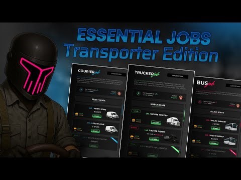 Advanced Transport Job Pack for FiveM | Bus Driver, Trucker & Courier – GTA V RP