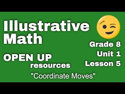 😉 8th Grade Unit 1, Lesson 5 "Coordinate Moves" Illustrative Math