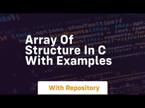 array of structure in c with examples