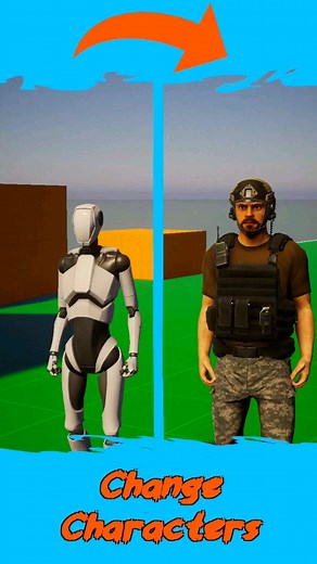 Change character in Unity #unity3d #gamedev #character