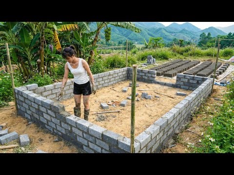 Building New House After Many Years Living in the Forest, How to Make Handmade Bricks