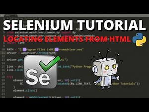 Python Selenium Tutorial #2 - Locating Elements From HTML