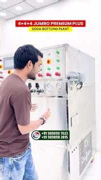 4+4+4 Soda Bottling Plant | Automatic soda bottling plant | soda machine price | Real Beverage