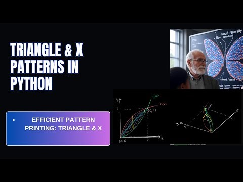 Learn Python Easily: Print Triangle and X Patterns Step by Step