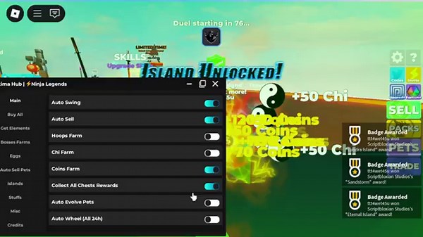 *NEW* Ninja Legends Script (PASTEBIN 2025)(AUTO SWING, COINS FARM, COLLET ALL,CHI FARM, HOOPS FARM)