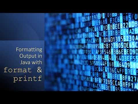 Using printf & System.out.format in Java