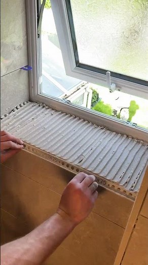 How To Tile Inside A Bathroom Window ?