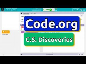 Code.org Lesson 5.6D Variables | Tutorial with Answers | Unit 3 C.S. Discoveries