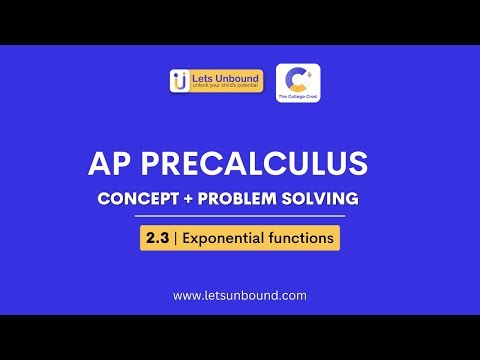AP Precalculus | 2.3 | Exponential functions #maths #testprep #apprecalc2025