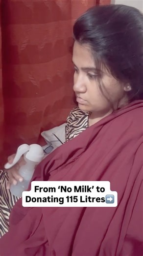 Milk talks on Instagram: "Struggling to feed my son to donating 115 litres milk to NICU babies in the past 9 months — My life taught me lessons I now use to support other moms. You’re not failing. You just need the right support If you need help with breastfeeding, pumping, or feeding routines, you can always reach out to me via DMs I’m here to support moms like me, anytime. 🤍 [Breastfeeding support, pumping journey, milk supply struggles, exclusive pumping mom, breast milk donation, NICU milk