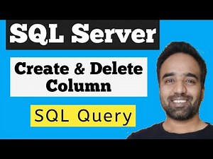 Add and Delete/Drop columns in SQL Server table